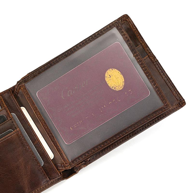 本革財布 メンズ レディース 高品質 二つ折り コンパクト 大容量 カード収納 12cm×10cm×2cm ヴィンテージ風 プレゼントに最適 |  | 13