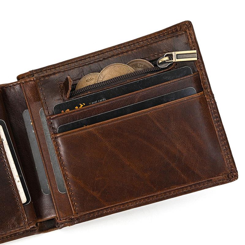 本革財布 メンズ レディース 高品質 二つ折り コンパクト 大容量 カード収納 12cm×10cm×2cm ヴィンテージ風 プレゼントに最適 |  | 18