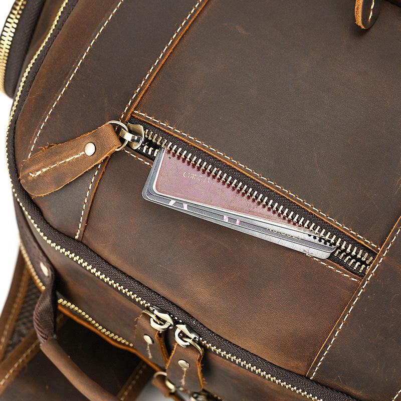 高品質本革バックパック 多機能 大容量 メンズ レディース ビジネス リュック 旅行 通勤通学 ヴィンテージ風 耐久性抜群 おしゃれ ブラウン |  | 10