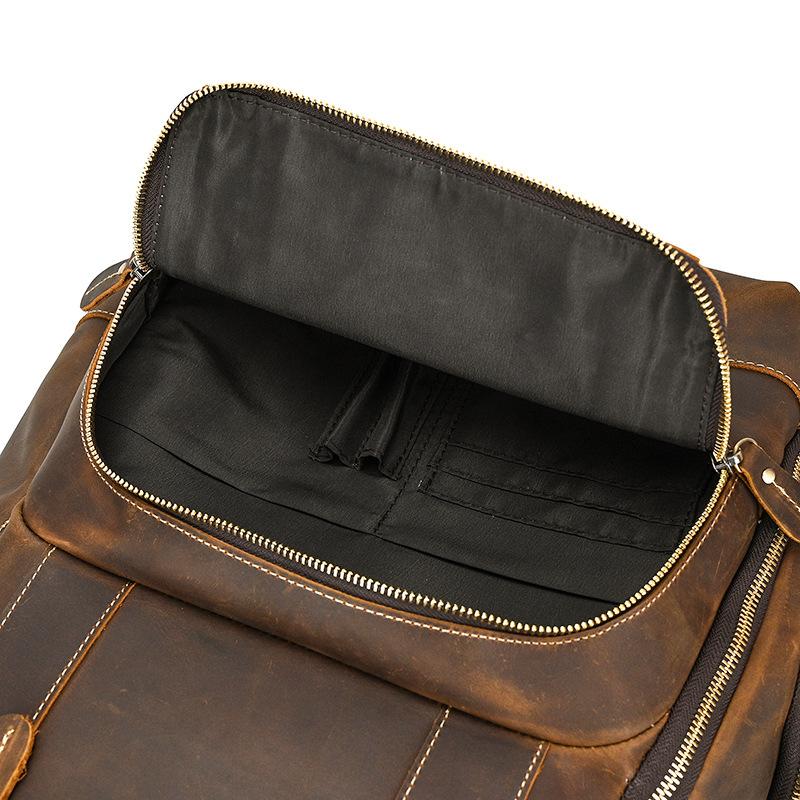高品質本革バックパック 多機能 大容量 メンズ レディース ビジネス リュック 旅行 通勤通学 ヴィンテージ風 耐久性抜群 おしゃれ ブラウン |  | 11