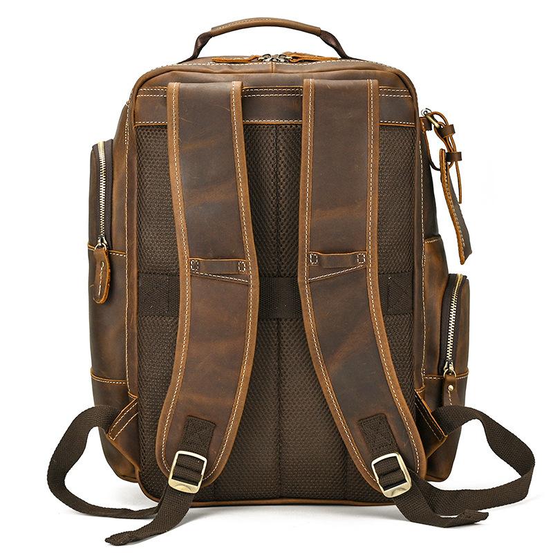 高品質本革バックパック 多機能 大容量 メンズ レディース ビジネス リュック 旅行 通勤通学 ヴィンテージ風 耐久性抜群 おしゃれ ブラウン |  | 01