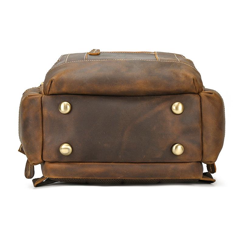 高品質本革バックパック 多機能 大容量 メンズ レディース ビジネス リュック 旅行 通勤通学 ヴィンテージ風 耐久性抜群 おしゃれ ブラウン |  | 03