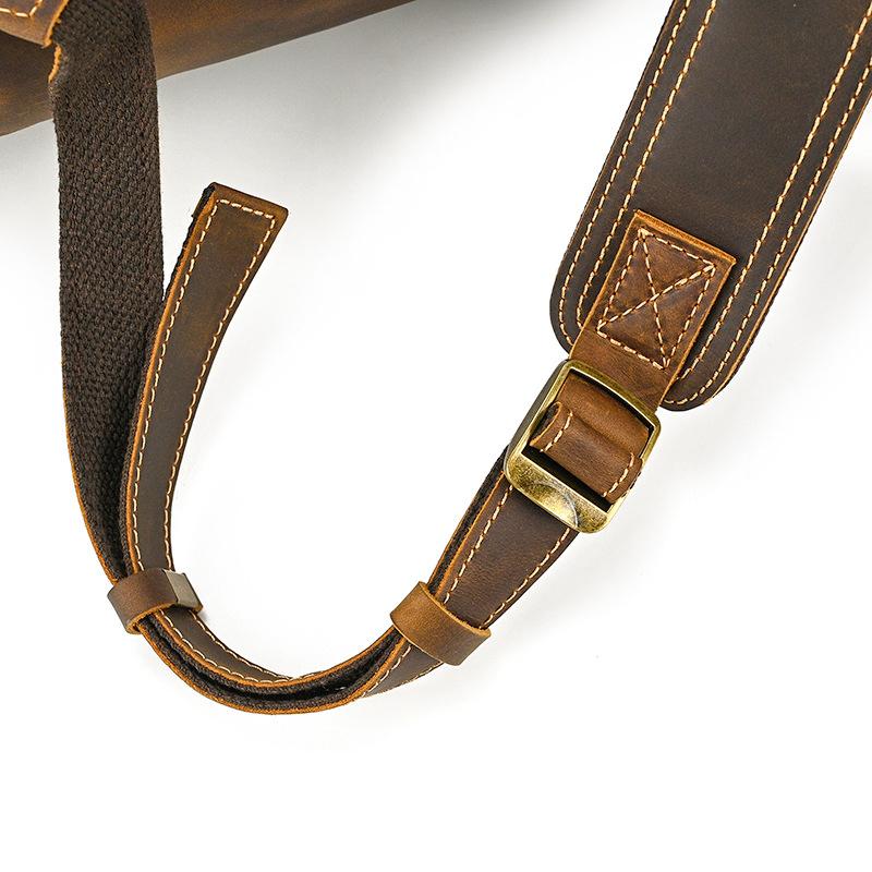 本革 リュックサック ロールトップバックパック 大容量 メンズ レディース 多機能 耐久性抜群 旅行 ビジネス アウトドア用 ヴィンテージ |  | 10