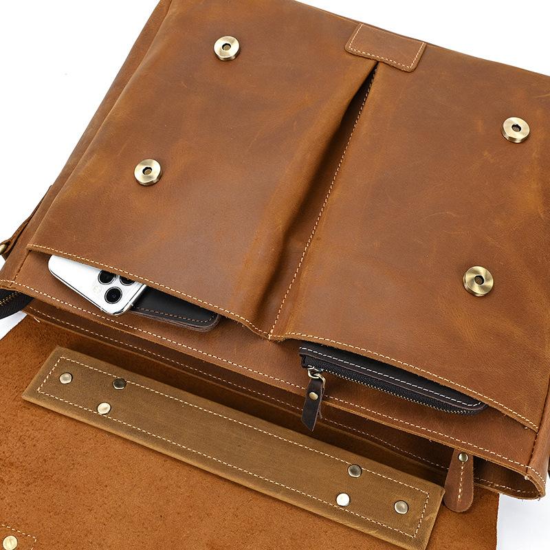 本革ビジネスバッグ メンズ ショルダー付き 2WAY レザー ブリーフケース 通勤 収納多い A4対応 斜めがけ可 仕事用 レトロデザイン |  | 16