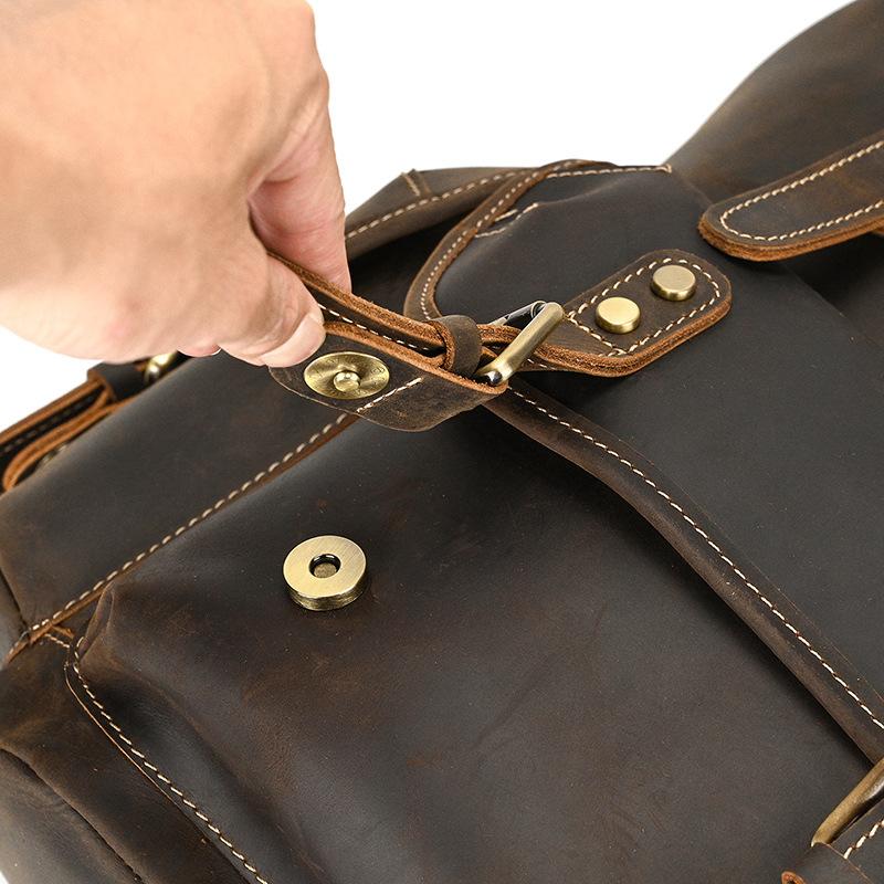 本革 リュックサック ヴィンテージレザーリュックサック 大容量 バックパック メンズ レディース ユニセックス 通勤通学 旅行用 |  | 18