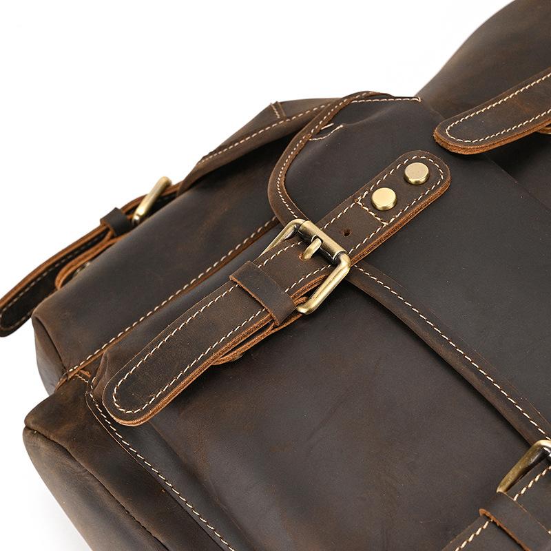 本革 リュックサック ヴィンテージレザーリュックサック 大容量 バックパック メンズ レディース ユニセックス 通勤通学 旅行用 |  | 19
