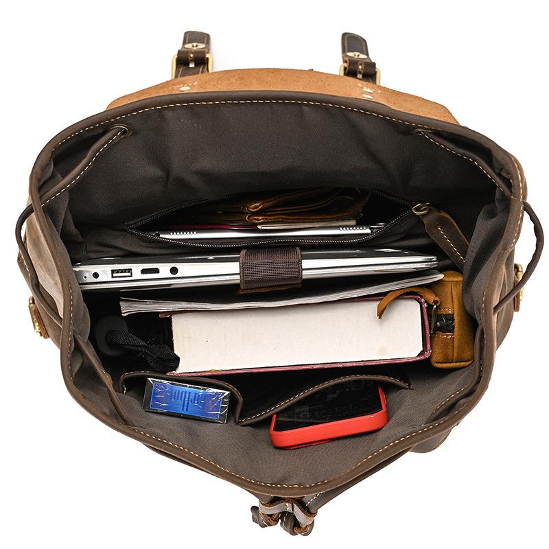 本革 リュックサック ヴィンテージレザーリュックサック 大容量 バックパック メンズ レディース ユニセックス 通勤通学 旅行用 |  | 07