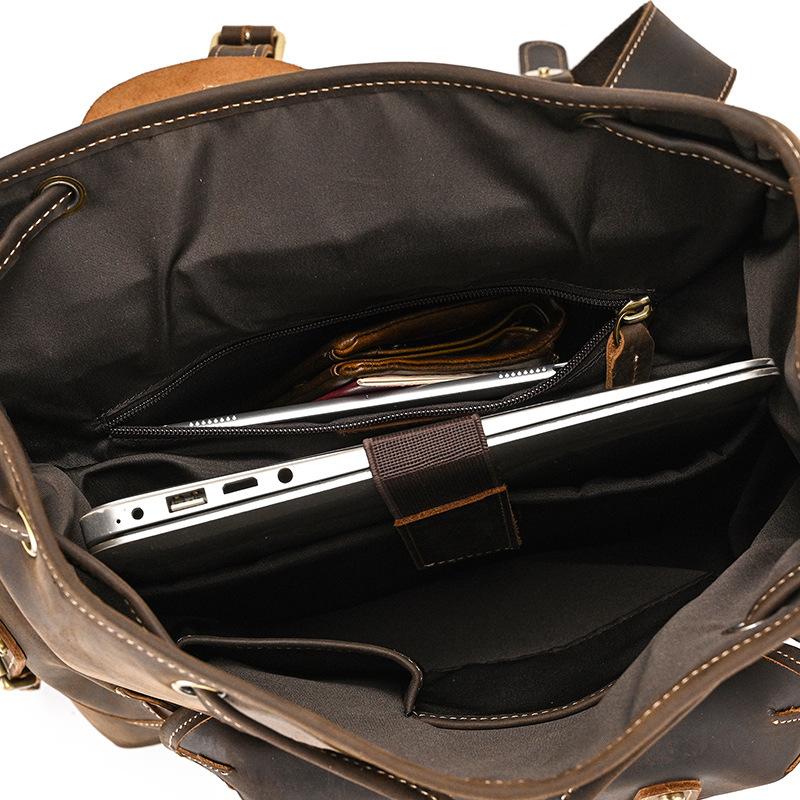 本革 リュックサック ヴィンテージレザーリュックサック 大容量 バックパック メンズ レディース ユニセックス 通勤通学 旅行用 |  | 09