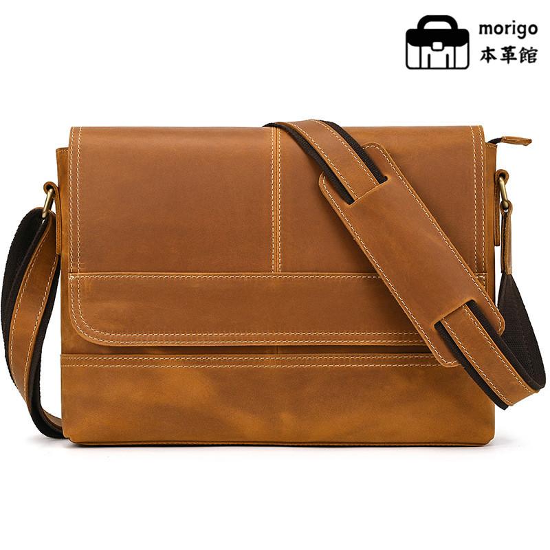 本革ショルダーバッグ メンズ A4対応 メッセンジャーバッグ 斜めがけ レザー ビジネスバッグ 収納多い 通勤 通学 おしゃれ 高級感 | 