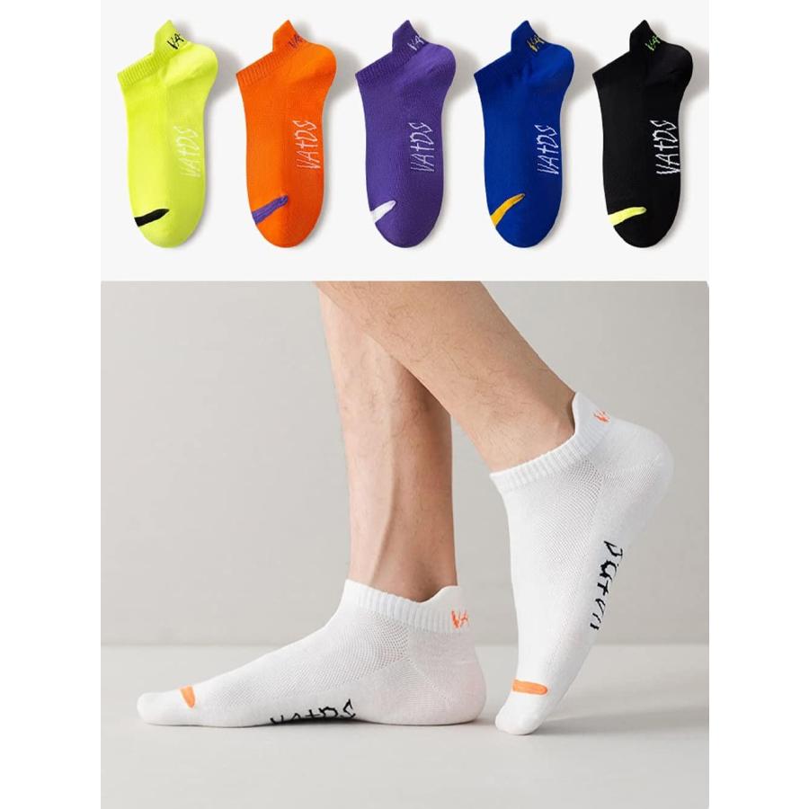 靴下 メンズ くるぶしソックス スポーツソックス 春夏秋 10足セット 24-28cm カラフルソックス アウトドアソックス カジュアル |  | 02