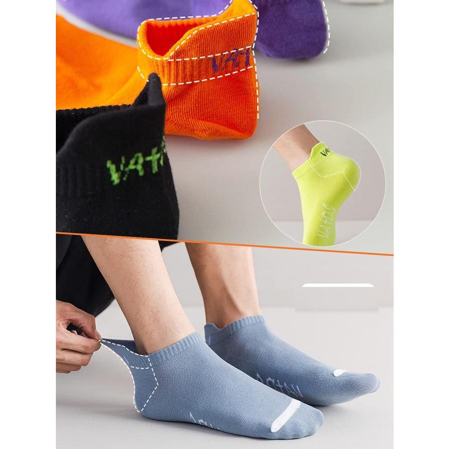 靴下 メンズ くるぶしソックス スポーツソックス 春夏秋 10足セット 24-28cm カラフルソックス アウトドアソックス カジュアル |  | 03