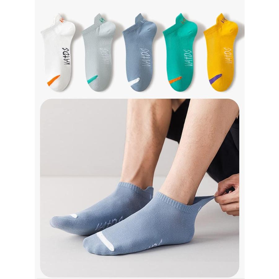靴下 メンズ くるぶしソックス スポーツソックス 春夏秋 10足セット 24-28cm カラフルソックス アウトドアソックス カジュアル |  | 04