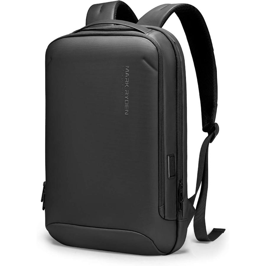 ビジネスリュック 薄型 セミハードなバックパック ハードシェル