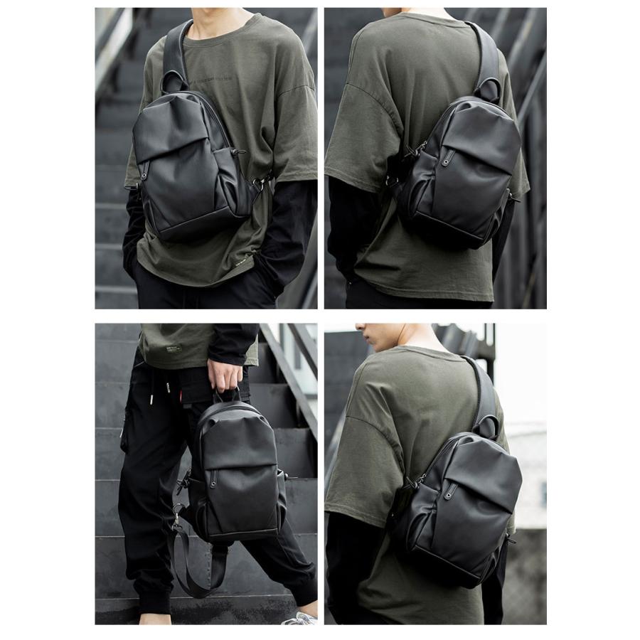 ボディバッグ レザー メンズ 斜めがけ 縦型 ワンショルダーバッグ クッション付き ウエストバッグ iPad収納 メッセンジャーバッグ 自転車鞄かばん 運動バッグ |  | 01