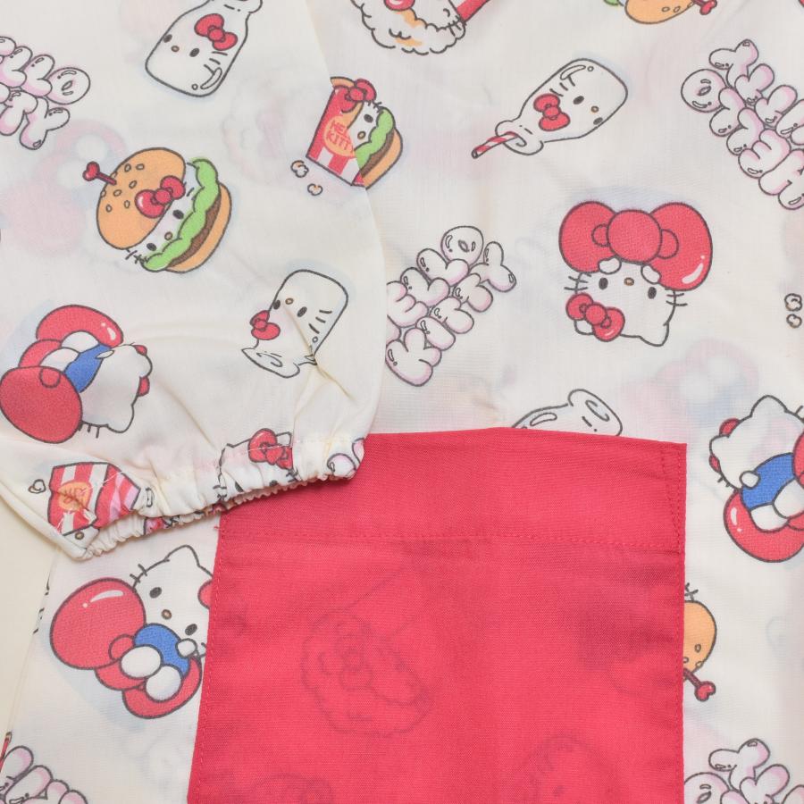 sanrio（サンリオ） 送料無料♪ ハローキティ スモック 総柄 女児 園児