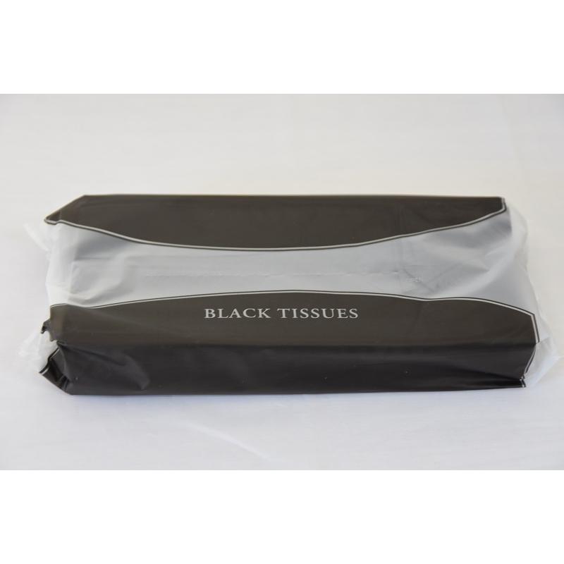 NEW 珍しい！黒いティッシュ ソフトパック 縦200mm×横200mm BLACK