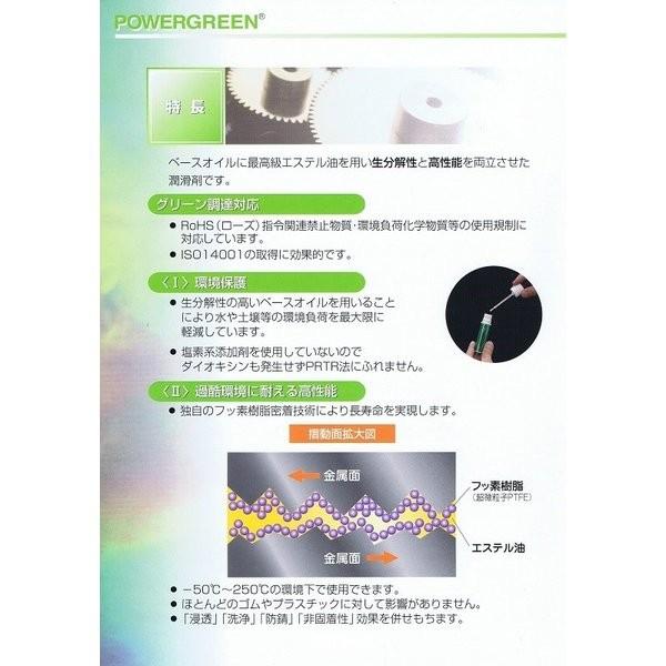 パワーグリーン(生分解性高級潤滑剤）　生分解性で安全性が非常に高い業務用フッ素系高級潤滑剤です |  | 02
