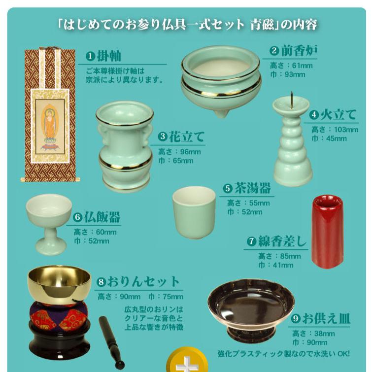 宗方ごおろうセット Ofudaza kuro ROKKAKU お祀りセット | 神棚の里 - 神棚・神具の専門店