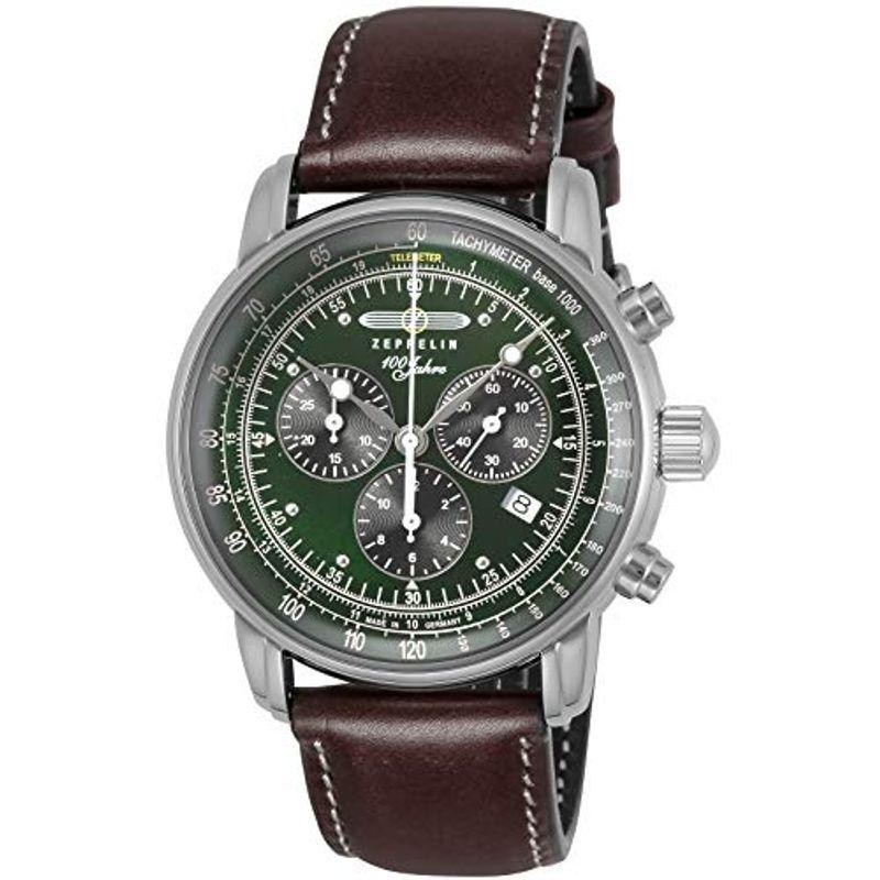 【数量は多】 腕時計 メンズ正規輸入品 グリーン文字盤 7686-4 ZEPPELIN(ツェッペリン) 腕時計