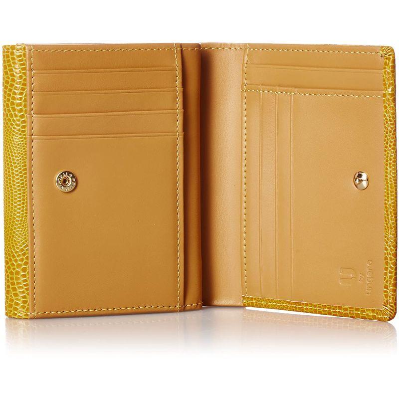 ユー バイ ウンガロ 折財布 ピエッツ 牛革 リザード型押し 外小銭ポケット付き 二つ折り UULW6HS3 イエロー バイ ウンガロ 折財布 ピエッツ 牛革 リザード型押し 外小銭ポケット付き 二つ折り UULW6HS3 イエロー