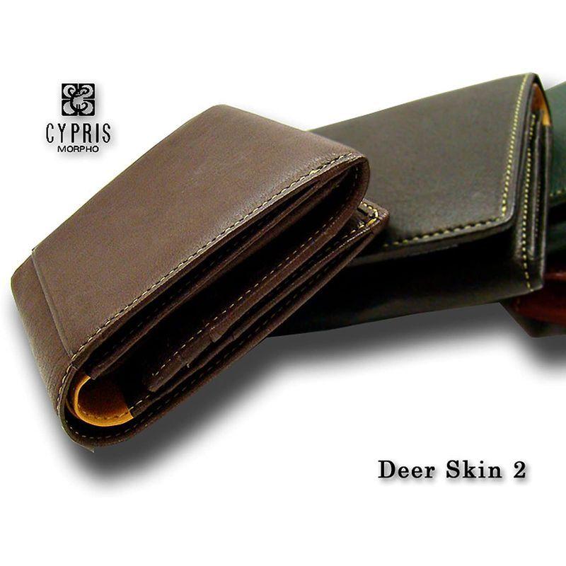 新作  激安 キプリス/CYPRIS Deer Skin 2 （ディアスキン2） 二つ折り財布 (ＢＯＸ小銭入れ付き札入) 2351 （正規取扱店） 財布、帽子、ファッション小物