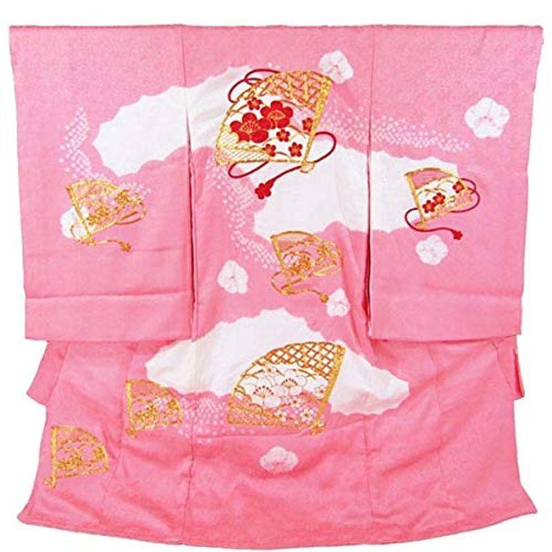 女の子 扇子 うちわ お宮参り 着物 Nogi09 ピンク 扇子 ピンク 着物 浴衣 もりくま