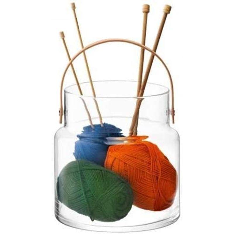 LSA(エルエスエー) フラワーベース(花器) レザーハンドル付き クリア 高さ35.5cm UTILITY(ユーティリティー) G1293 エルエスエー フラワーベース 花器 レザーハンドル付き クリア 高さ35 5cm UTILITY ユーティリティー G1293