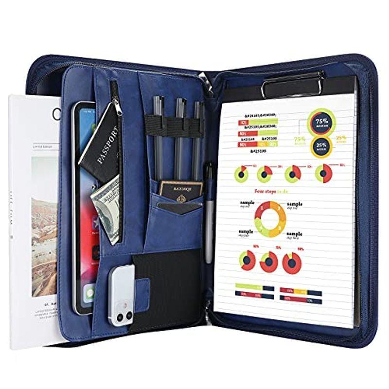 完売 Procase 多機能バインダー ジッパー付き フォルダー クリップファイルボード ノートカバー 書類ホルダー タブレットスリーブ 正規激安 Fsl Gabon Com