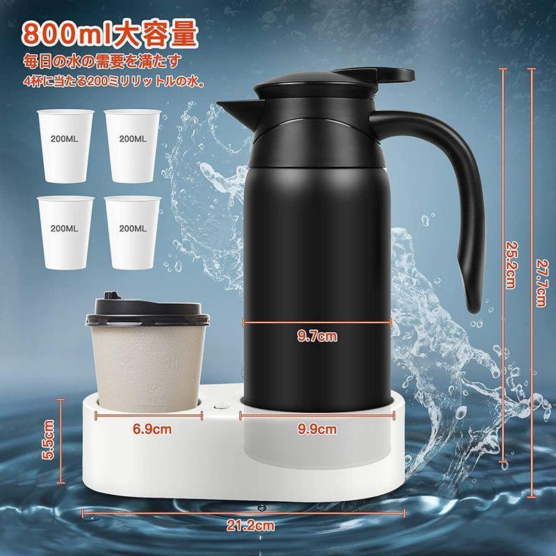 電気ケトル 車載用ポット 車載用電気ポット 車用電気ポット 電気ポット 保温ポット キャンプ用品 カー用品 アウトドア用品 トラック用品 車