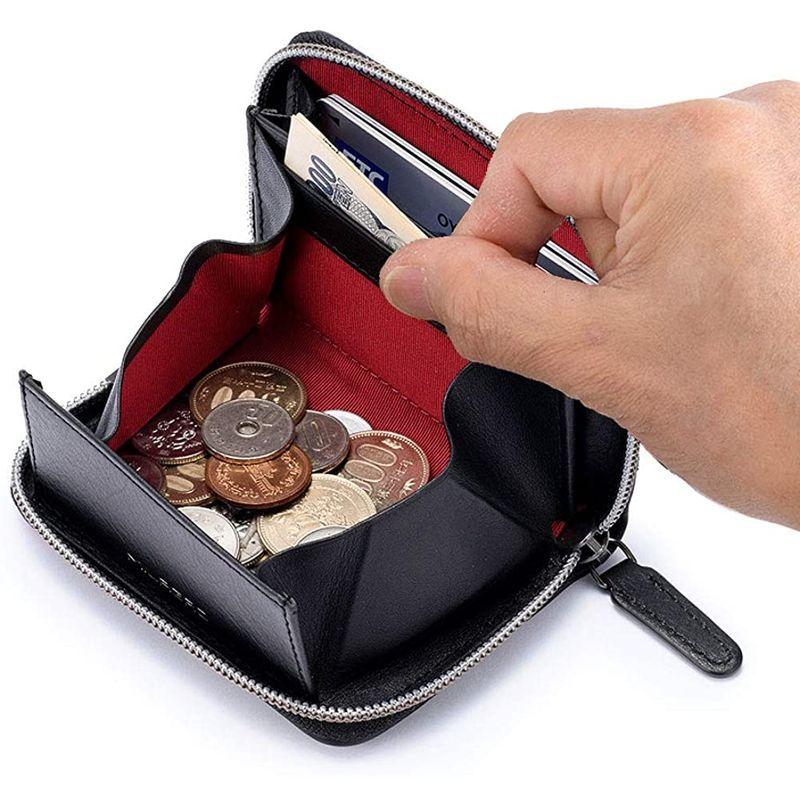 本日限定価格 (ミラグロ)Milagro リアルカーボンF ラウンドファスナーコインケース eami011 (イタリアンレッド) 財布、帽子、ファッション小物