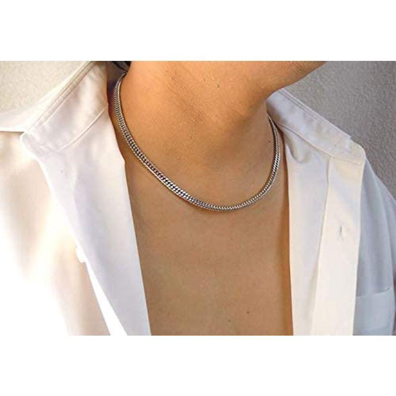 国内初の直営店 ロジウムメッキ 60cm チェーン ネックレス 喜平 ゲルマニウム 純チタン シンプル おしゃれな6面カッ 軽くて肩こりしにくい ネックレス ペンダント Www Bouwmaterieel Benelux Nl