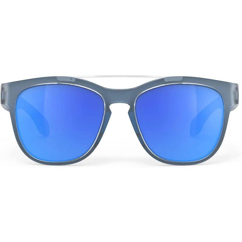 ルディプロジェクト(RUDYPROJECT) スポーツサングラス アイスブルーメタルマット/マルチレーザーブルー レンズ幅:52mm スピン