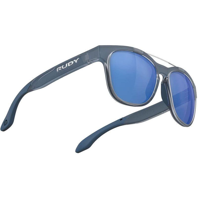 ルディプロジェクト(RUDYPROJECT) スポーツサングラス アイスブルーメタルマット/マルチレーザーブルー レンズ幅:52mm スピン
