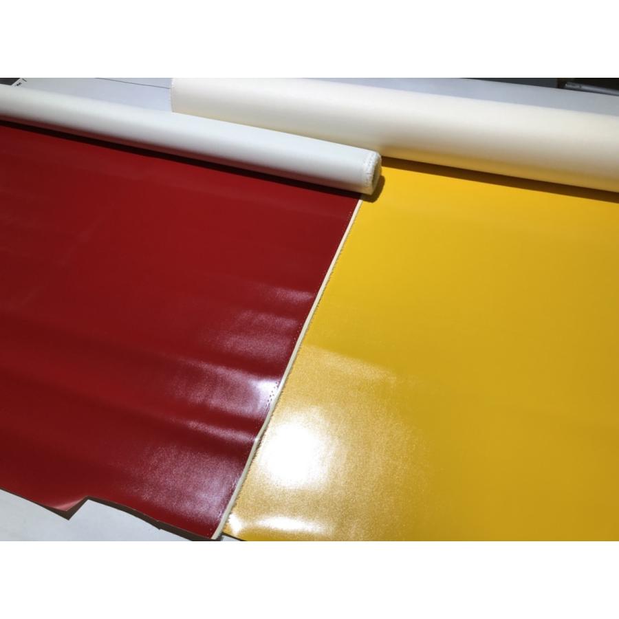ビニール　PVC　艶　生地【50cmあたり400円】レッド | 