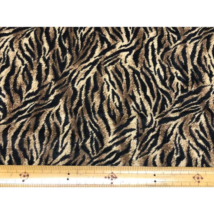 トラ ゼブラ ポリエステル スエード 起毛 生地【50cmあたり450円】 |  | 01