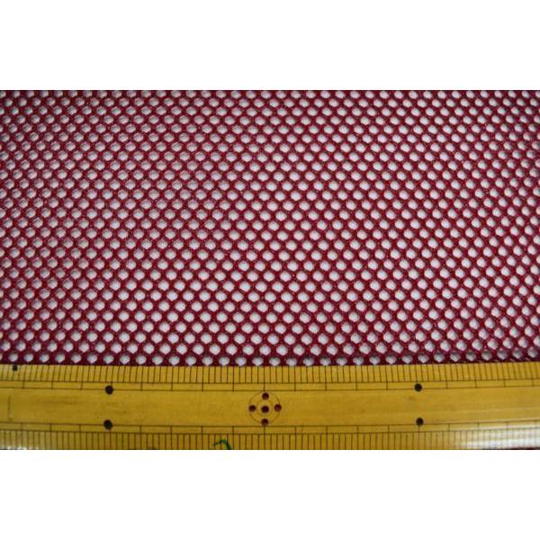 メッシュ 赤 生地 硬め 樹脂加工【50cmあたり200円】 | 