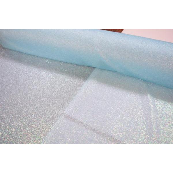 レーヨンに近い質感 薄手 光沢 生地 ブルー【50cmあたり200円】 | 