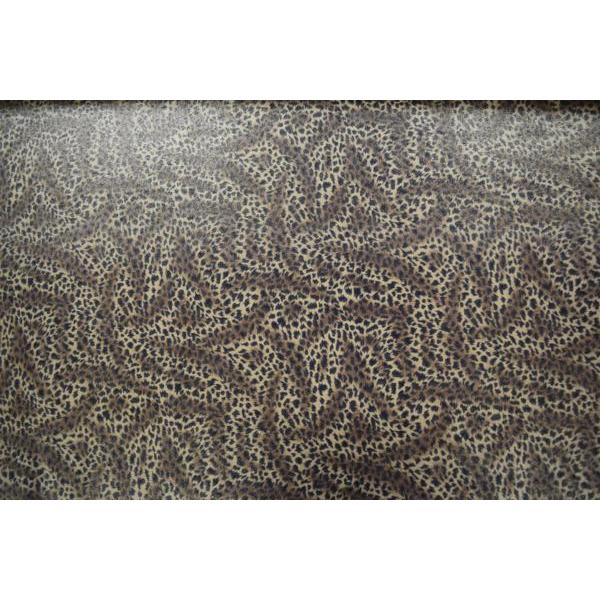 ヒョウ柄  金ラメ スエード 起毛 生地【 50cmあたり300円 】 |  | 01