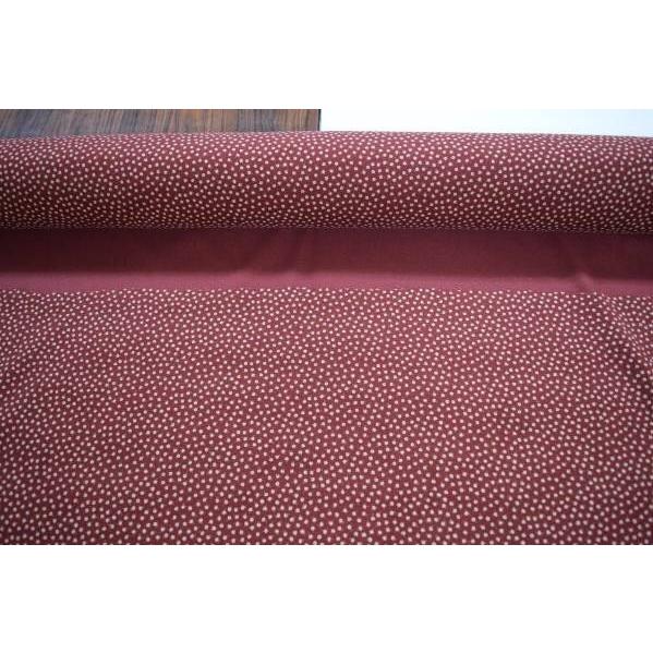 ミジンコール 小花柄 起毛 生地【 50cmあたり250円 】ワイン |  | 01