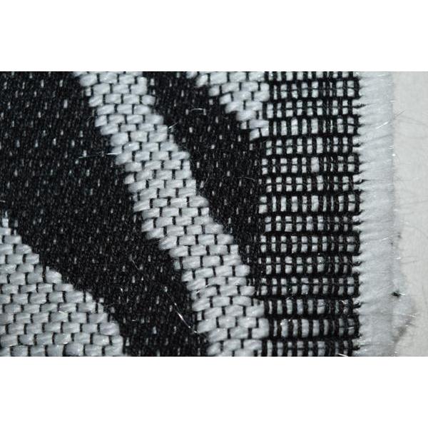 ゼブラ ジャガード　起毛　フカフカ　厚手　生地【50cmあたり500円】白/黒 |  | 03