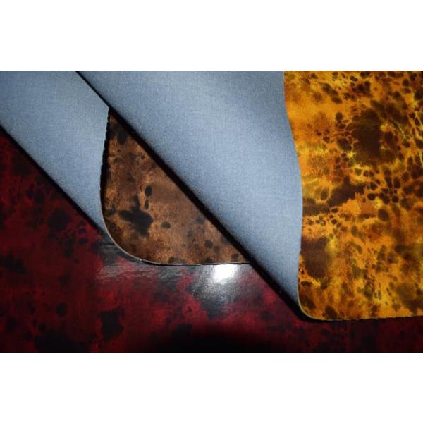 べっ甲柄　エナメル　PVC　ビニール　生地【 50cmあたり600円 】黒 |  | 01