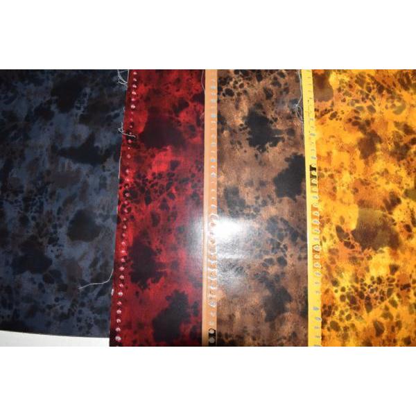 べっ甲柄　エナメル　PVC　ビニール　生地【 50cmあたり600円 】黒 |  | 02