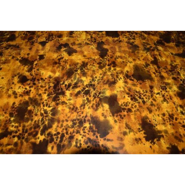 べっ甲柄　エナメル　PVC　ビニール　生地【 50cmあたり600円 】黒 |  | 06