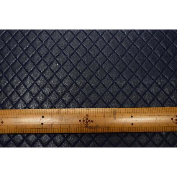 ダイヤキルト　型押し　PVC　紺　ビニール　生地【 50cmあたり350円 】 | 
