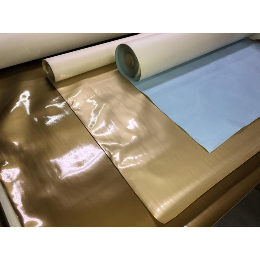 エナメル ビニール PVC 生地 水色【50cmあたり350円】 | 