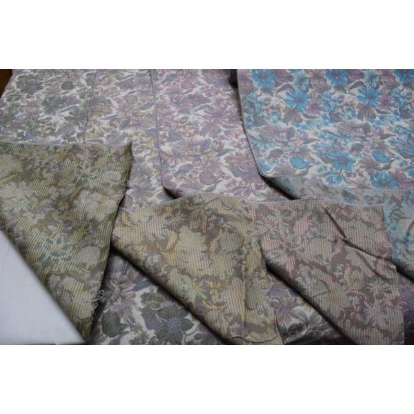 ゴブラン　織り　花柄　柔らか　厚手　生地　ブルー【 50cmあたり400円 】 |  | 03