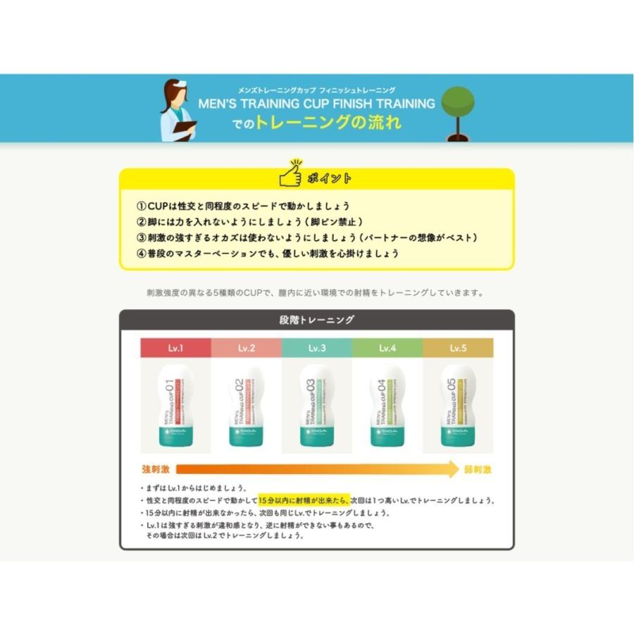 【膣内射精障害(遅漏)用】トレーニングカップLv.3(レギュラー)　TENGAヘルスケア  フィニッシュトレーニング   感じにくく遅い方のトレーニングに　単品1個 |  | 09