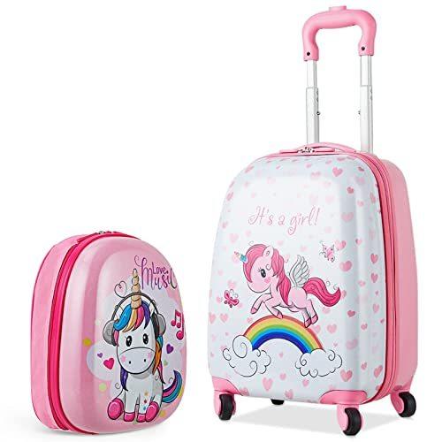Costway スーツケース キッズキャリーケース 子供用スーツケース リュック 2点セット キャリーバッグ 機内持込み 誕生日プレゼント 入園プレゼ S 2304 森本商店 通販 Yahoo ショッピング