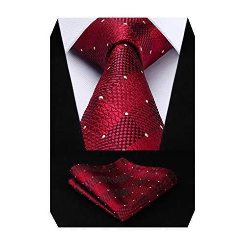 Hisdern ヒスデン 結婚式 赤 ネクタイ セット メンズ ブランド ビジネス ネクタイ ポケットチーフ セット おしゃれ ドット柄 フォーマル S 2214 森本商店 通販 Yahoo ショッピング