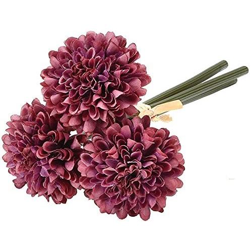 Asca 造花 ポンポンマム 1束3本 アンティークパープル A 007e S 2218 森本商店 通販 Yahoo ショッピング